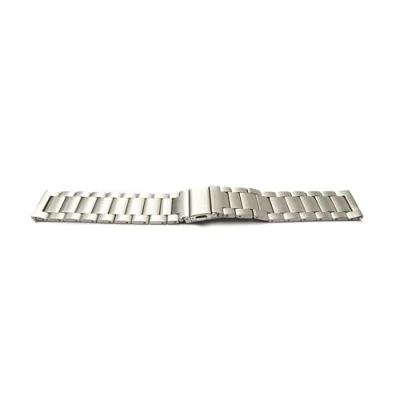 Image of System S 22mm Titanium Bracelet with Folding Clasp for Smart Watch in Grey, Metallic/grey, Eine Grösse