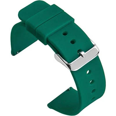 Image of Shieranlee Silicone Quick Release Replacement 12MM 14MM 16MM 18MM 19MM 20MM 21mm 22MM 24MM Watchband Watch Strap