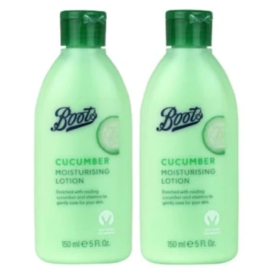 Image of Boots Cucumber Moisturising Lotion 150mL [TWIN PACK]