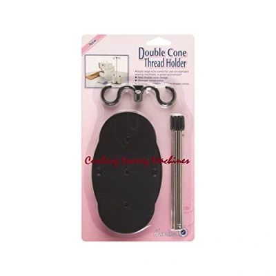 Image of Hemline SEWING MACHINE THREAD SPOOL STAND DOUBLE CONE HOLDER 1000m to 5000m COTTON