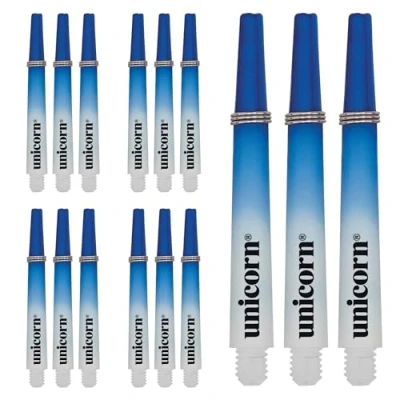 Image of Unicorn Dart Shafts Gripper 3 Two Tone Durable Nylon Blue &amp; White Stems Medium 44.2 mm