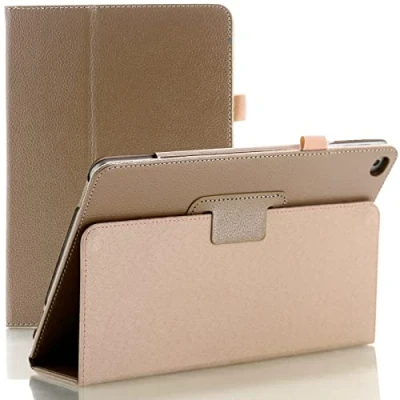 Image of Leather Flip Stand Case for Apple iPad Air 1 (2013) 2 (2014) 9.7 5th Gen (2017) 6th Generation (2018) Gold