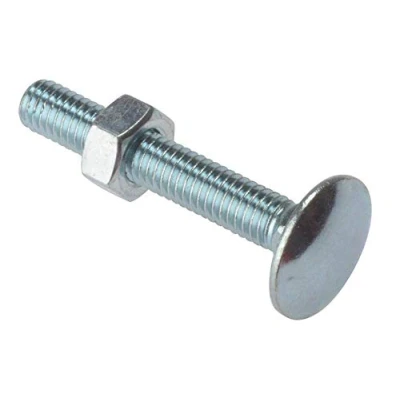 Image of Carriage Bolt &amp; Nut ZP M6 x 65mm Bag 10