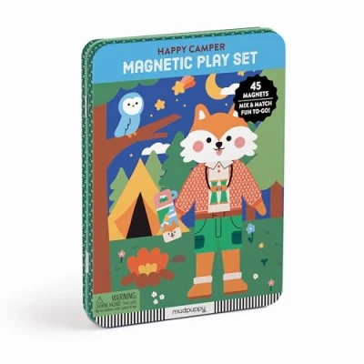 Image of Mudpuppy 9780735376793 Happy Camper Animals Magnetic Game, Multicoloured, one Size