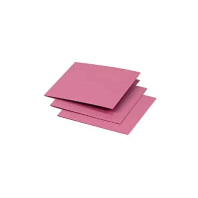 Image of Clairefontaine Ref 16155C Pollen Folded Card (Pack of 25 Sheets) 116 x 116mm Sized, 210gsm Card, Inkjet &amp; Laser Printer Compatible, Acid Free Hydrangea Pink
