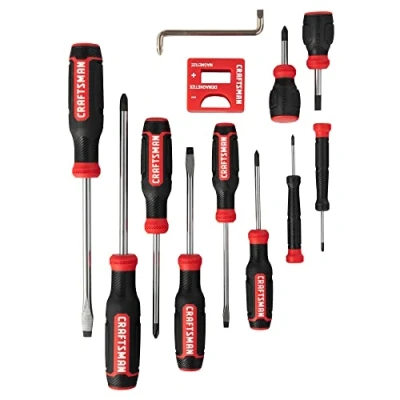 Image of CRAFTSMAN Screwdriver Set, Bi Material, 12 Piece (CMHT65071N)
