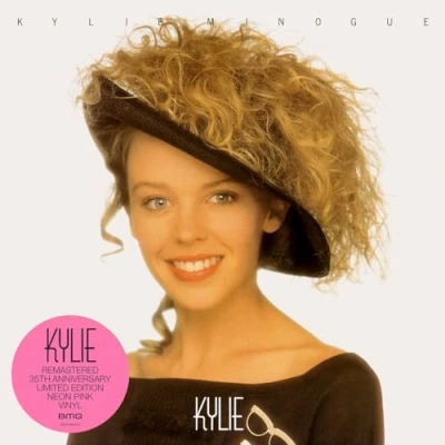 Image of Kylie Minogue Neon Pink vinyl 35th Anniversary Edition Sealed 2023 UK LP BMGCAT805LPX