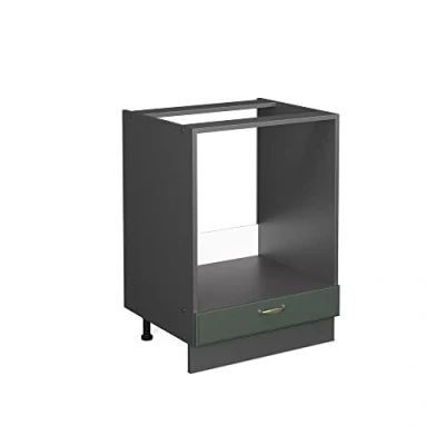 Image of Vicco Oven housing cabinet Fame Line, Green Gold Country House/Anthracite, 60 cm without worktop