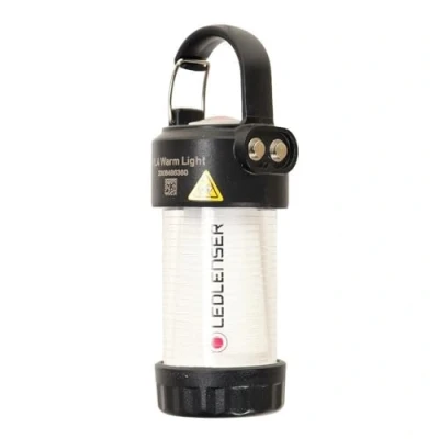 Image of Ledlenser ML4 Warm Light LED lantern, rechargeable 14500 battery, 300 lumens, glare free (patented), up to 40h runtime, red light, 1xAA useable with batteries, carabiner, Outdoor, Camping