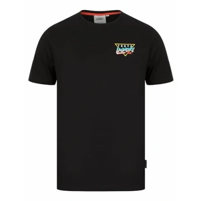Image of Tokyo Laundry Men&#039;s &#039;Yata&#039; Retro Graphic Cotton Crew Neck T Shirt Jet Black