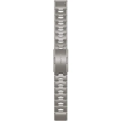 Image of Garmin QuickFit® 22 Vented Titanium Bracelet Lightweight, Durable Watch Band for Runners