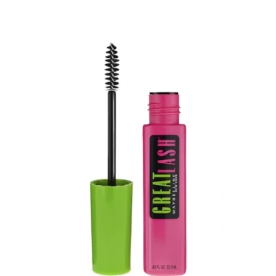 Image of Maybelline Great Lash Volumising And Thickening Mascara, Blackest Black