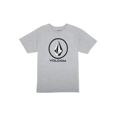 Image of Volcom Men&#039;s Crisp Stone Heather Gray Short Sleeve T Shirt XL A3512300