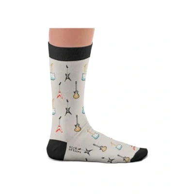 Image of Six String Socks, Acoustic Guitar, Guitar Strings Perfect Present for music lovers and fans, Cotten Only 2 sizes, Men Women, 4 7 7½ 11½