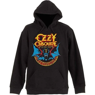 Image of Ozzy Osbourne Unisex Pullover Hoodie Bat Circle Multicoloured