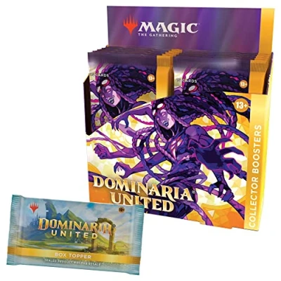 Image of Magic The Gathering Dominaria United Collector Booster Box 12 Packs + Topper Card (181 Cards)