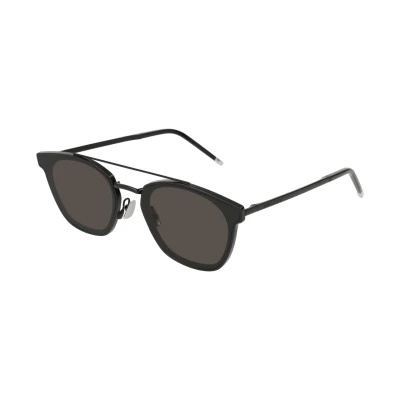 Image of Sunglasses Saint laurent Sl 28 metal col. 001 Unisex Square Black