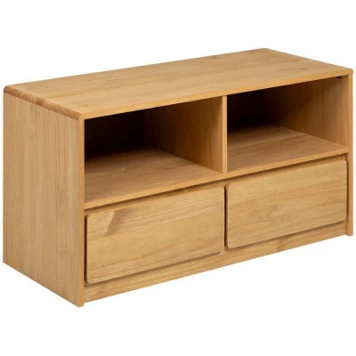 Image of vidaXL TV Cabinet SAUDA Oak 99x43x55 cm Solid Wood Pine