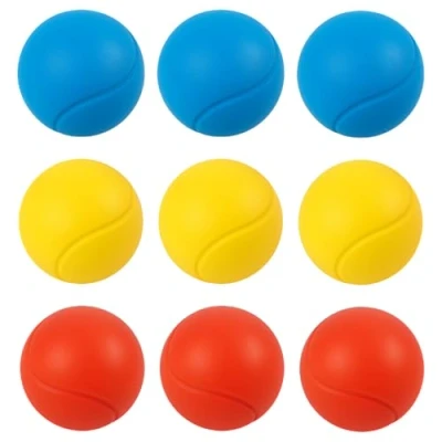 Image of eMKay® Small Soft 70mm Tennis Balls (1 pack of 9 Balls) Perfect Foam Sponge Ball For Kids&#039; Games