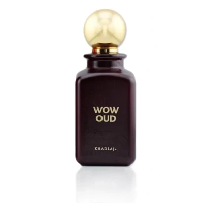 Image of Wow Oud 100ml Eau de Parfum Spray by Khadlaj Perfumes Unisex Fragrance with Notes of Saffron Orris Rose Vanilla &amp; Leather
