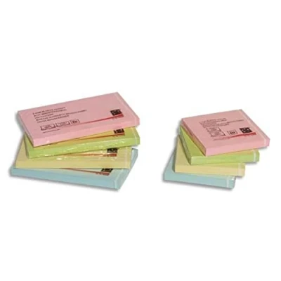 Image of 5 Star Office Re Move Notes Repositionable Pastel Pad of 100 Sheets 76x127mm Assorted (Pack 12)