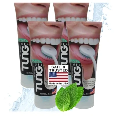 Image of Tung Fresh Mint Tongue Cleaner Gel Pack of 4