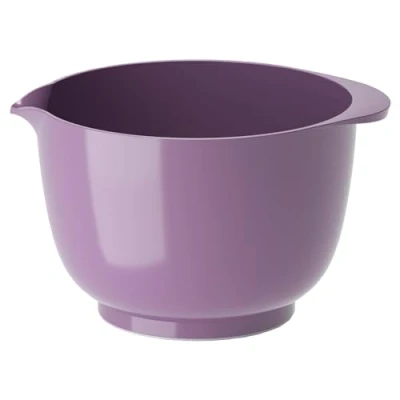 Image of Rosti Margrethe Mixing Bowl, 2 Litres, Shatterproof Baking Yeast Dough Bowl with Good Handle, Made of Recyclable Plastic, Lavender, 29828