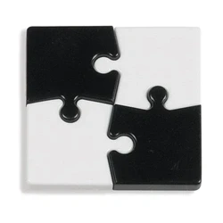 Image of Black and White Puzzle Magnets