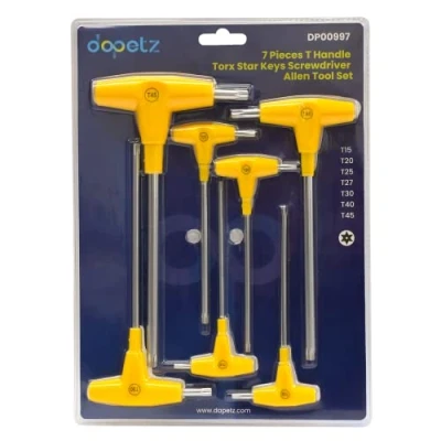 Image of Dapetz ® 7PCS T Handle Allen Keys, Star Torx Key Set, Hex Set Bike Repair Tool Soft Grip Wrench