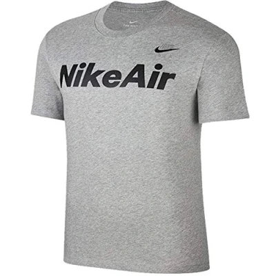 Image of Nike NSW Air Ss Tee T Shirt Dark Grey Heather/(Black), M