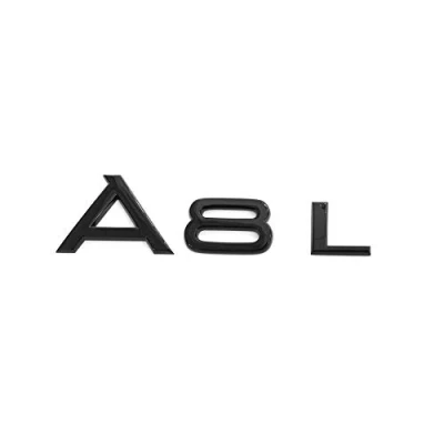 Image of Audi 4N0071803A Logo A8L Black Tuning Exclusive Edition Emblem