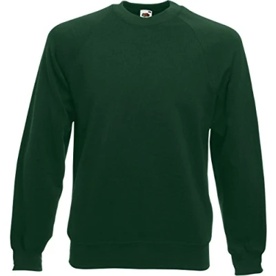 Image of Fruit of the Loom Men&#039;s Set In Classic Sweater, Bottle Green, XX Large