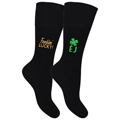 Image of Personalised Men&#039;s Irish Lucky Socks and Feelin&#039; Gift Set (2 Pair Pack) (as8, numeric, numeric_6, numeric_11, regular, UK 6 11)