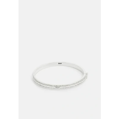 Image of DKNY PAVE Bangle Bracelet silvercoloured, Women&#039;s, Size: One Size, Silver coloured
