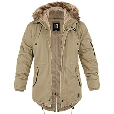 Image of bw online shop Fishtail Winter Parka with Lining Men&#039;s Jacket, camel, M