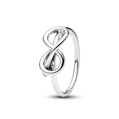 Image of Pandora Silver Infinity Knot Ring 58