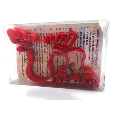 Image of Goggly Moose Reindeer Head Cookie Cutter Set of 2, Biscuit, Pastry, Fondant