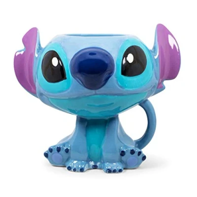 Image of Disney Lilo &amp; Stitch 3D Ceramic Coffee Mug Holds 15 Ounces