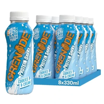 Image of Grenade High Protein Shake, 8 x 330 ml Cookies and Cream