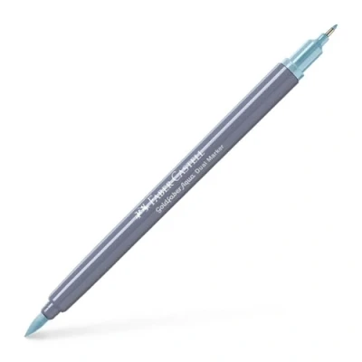 Image of Faber Castell Creative Studio Goldfaber Aqua Dual Marker, Water Blue, Single For Art, Craft, Drawing, Sketching, Home, School, University, Colouring