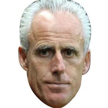 Image of FoxyPrinting Mick Mccarthy Celebrity Cardboard Party Face Mask Fancy Dress