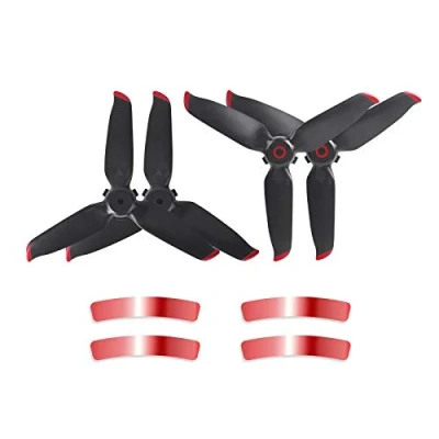 Image of Fututech Propeller for DJI FPV Replacement Part Drone Accessory, Silent Flight (Red Two Pairs)
