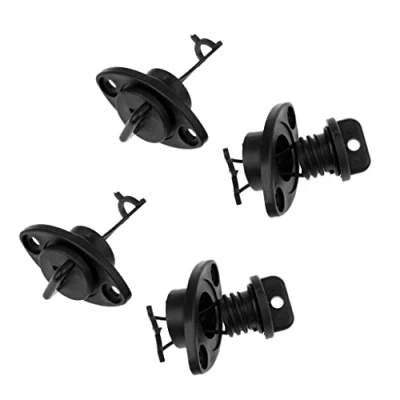 Image of Sharplace 4 Pieces Plastic Universal Hull Drain Plugs Kit Thread Plug Bung Replacement for Dinghy Kayak Canoes Boat