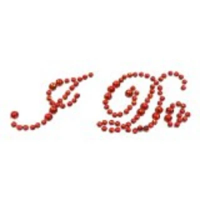 Image of Deep Red I Do Crystal Wedding Shoe Stickers (XSS25)