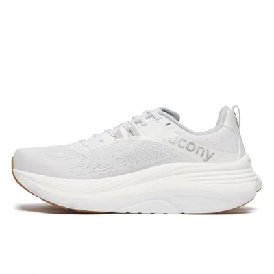 Image of Saucony Hurricane 24 Road running shoes, Men&#039;s, Size: 11.5, White/silver Textile/synthetics