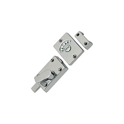 Image of Polished Chrome Bathroom Toilet Lock Indicator Bolt Vacant &amp; Engaged by Dale Hardware