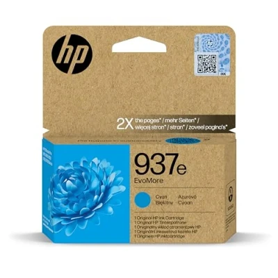 Image of HP 937e EvoMore Cyan Original Ink Cartridge