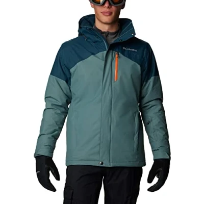 Image of Columbia Men&#039;s Last Tracks Jacket, Ski Metal/Night Wave, Size XXL