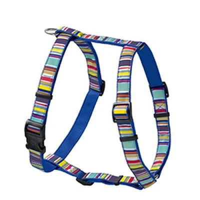 Image of HUNTER Rapid Ecco Sport Fun Stripes Collar with Pull Relief, Large, Blue