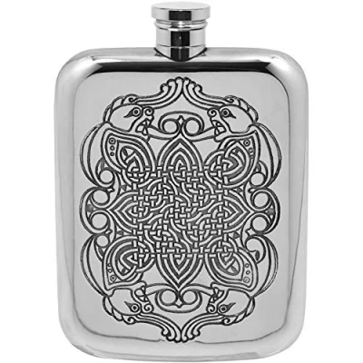 Image of English Pewter Company 6oz Celtic Hip Flask [CEL126]